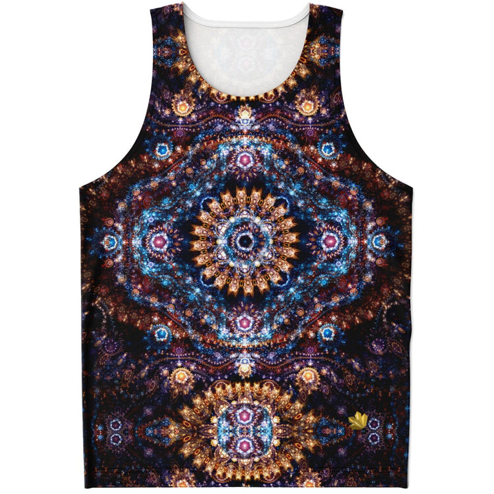 Cosmic Plane Tank Top – NASA Space Image Festival Shirt with Celestial Mandala Pattern