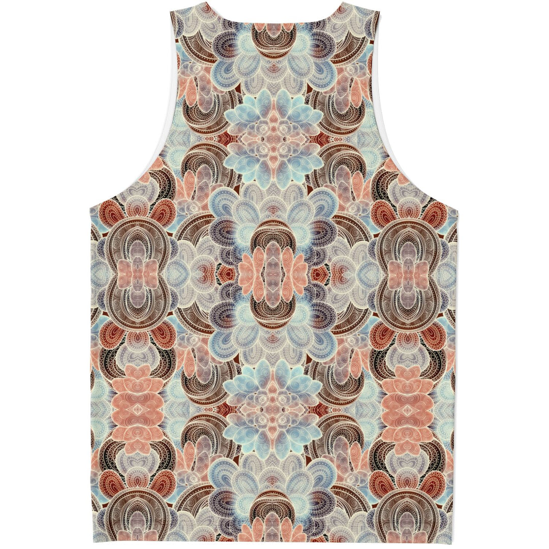 Desert Lace Tank Top – Intricate Mandala Pattern Statement Tank