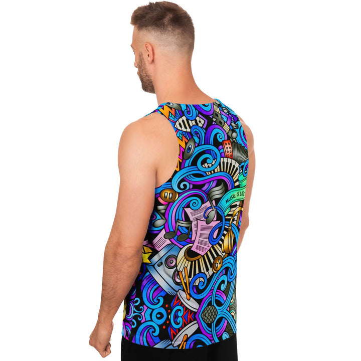 Music Is Life Festival Tank Top – Bold Concert Shirt for Jam Shows, Raves &amp; Summer Fits