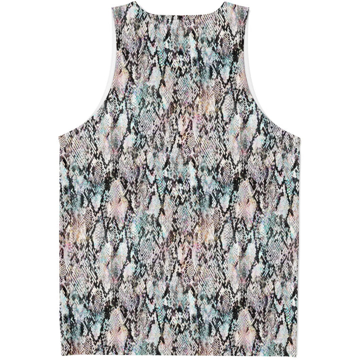 Prism Python Tank Top | Black | Snake Print Festival Shirt