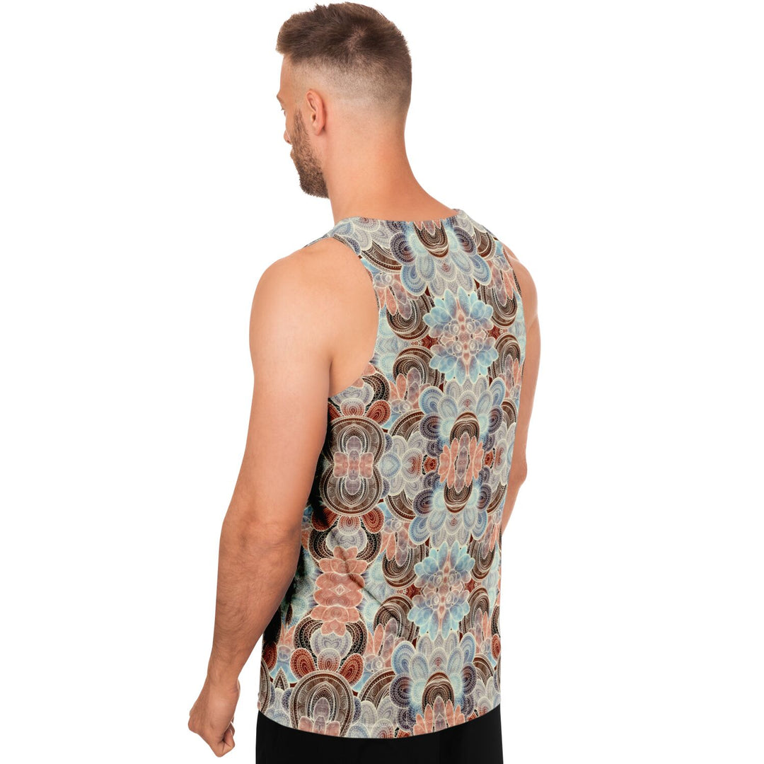 Desert Lace Tank Top – Intricate Mandala Pattern Statement Tank