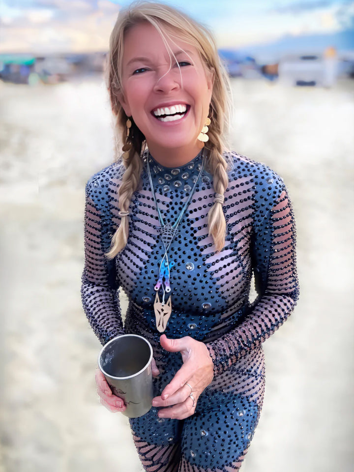 Elegant rhinestone bodysuit with sculpted illusion design – Manifestie”