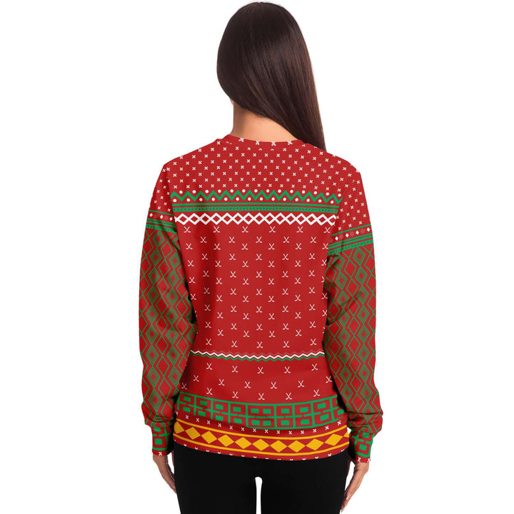 Happy Hockey Days Sweatshirt | Unisex Ugly Christmas Sweater, Xmas Sweater, Holiday Sweater, Festive Sweater, Funny Sweater, Funny Party Shirt