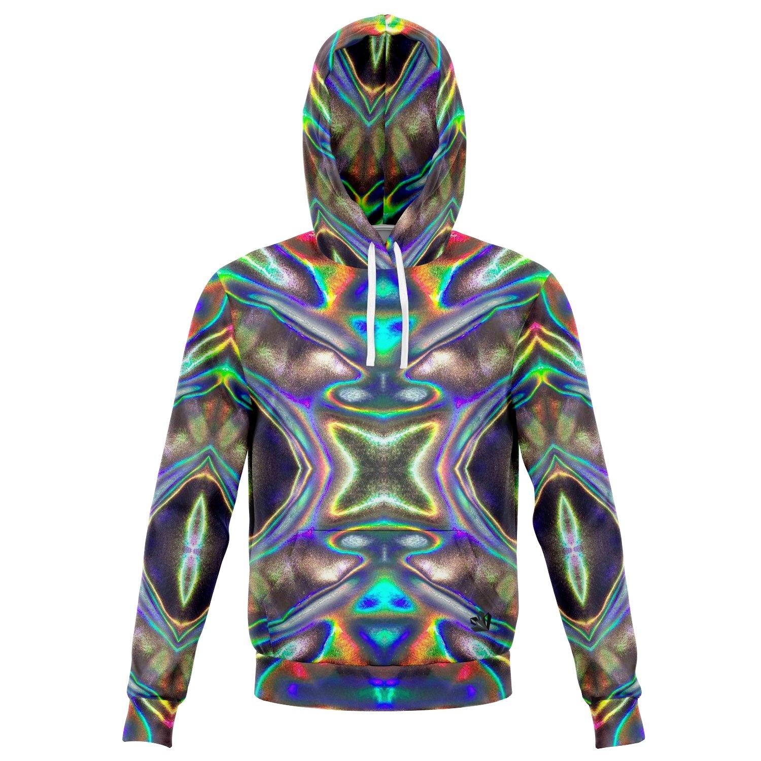 Holographic Print Premium Pullover Hoodie - Manifestie