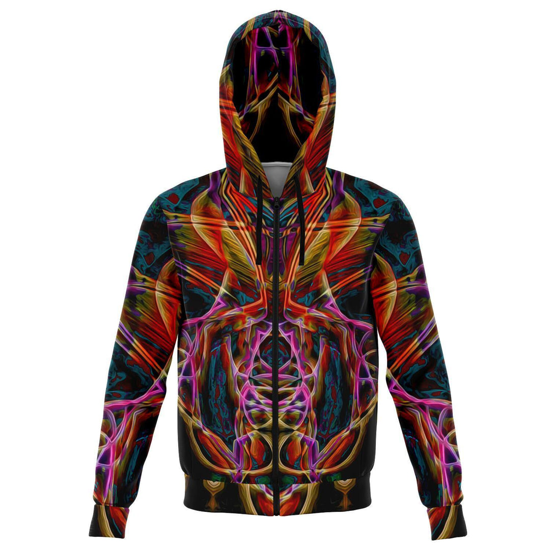 MIDNIGHT GAZE PREMIUM ZIP UP HOODIE - Manifestie