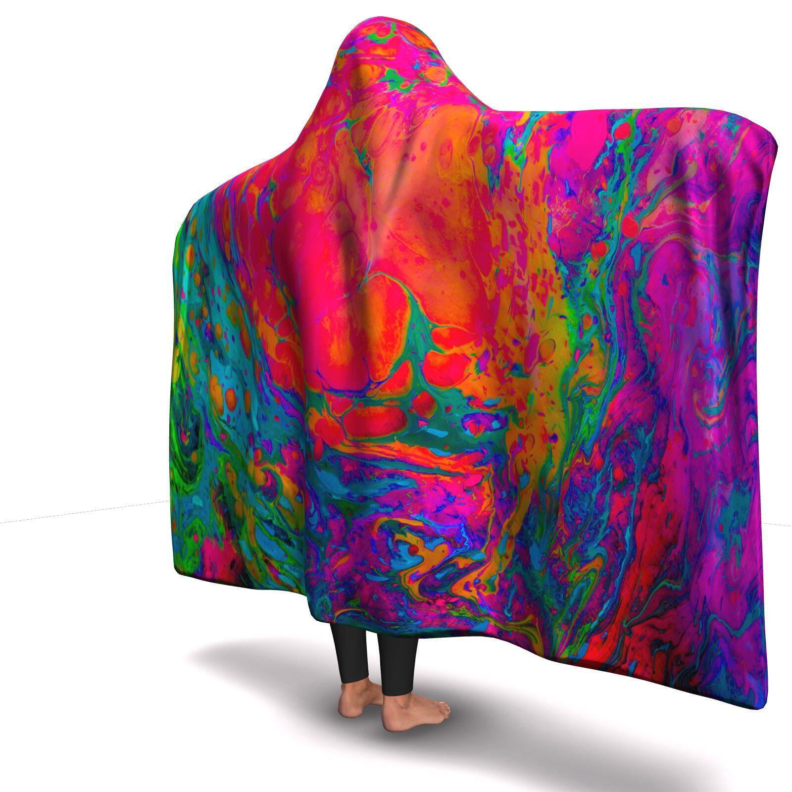 ACID WASH PREMIUM HOODED BLANKET with WRIST STRAPS - Manifestie