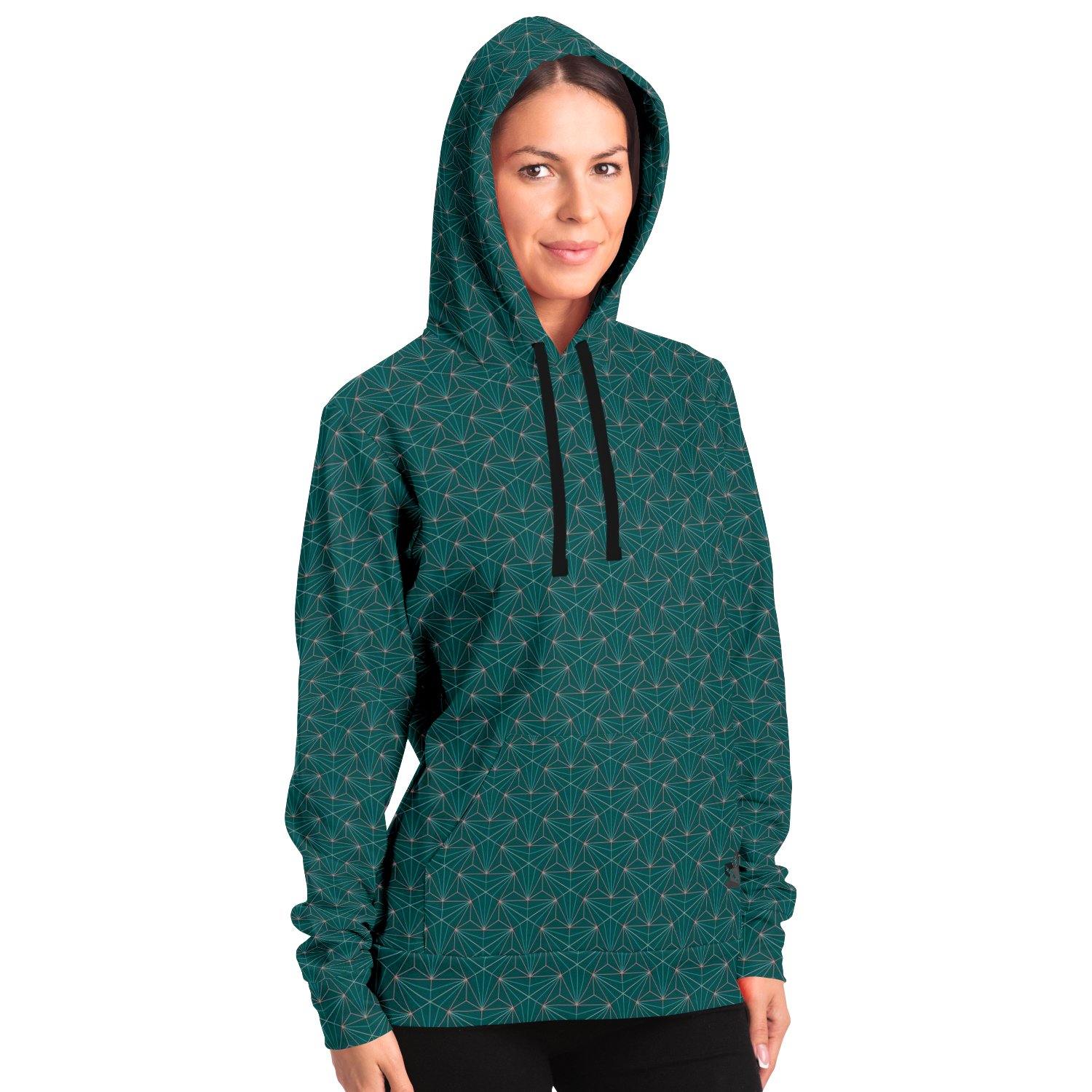 Turquoise Sacred Connections Premium Pullover Hoodie - Manifestie