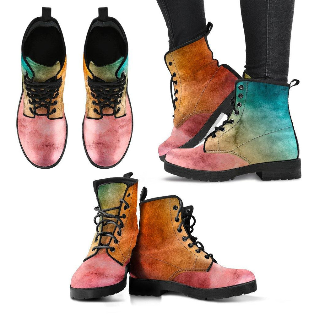 Sunset Grunge Vegan Leather Boots - Manifestie