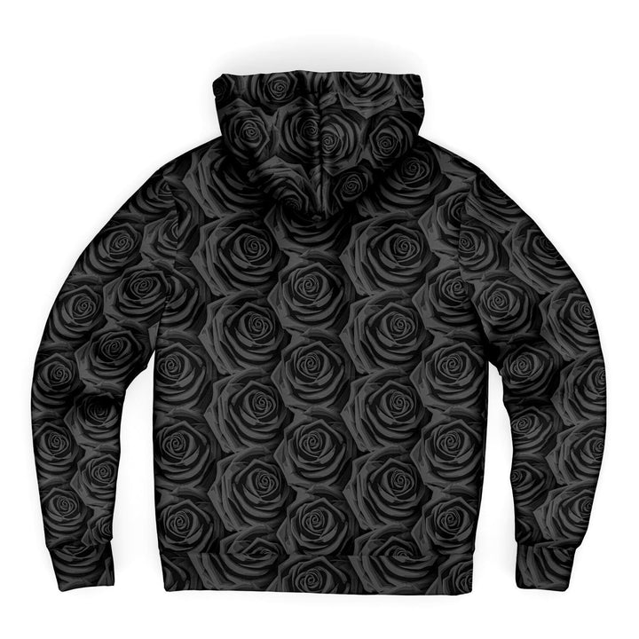 BLACK ROSES Premium Sherpa Lined ZIP HOODIE - Manifestie