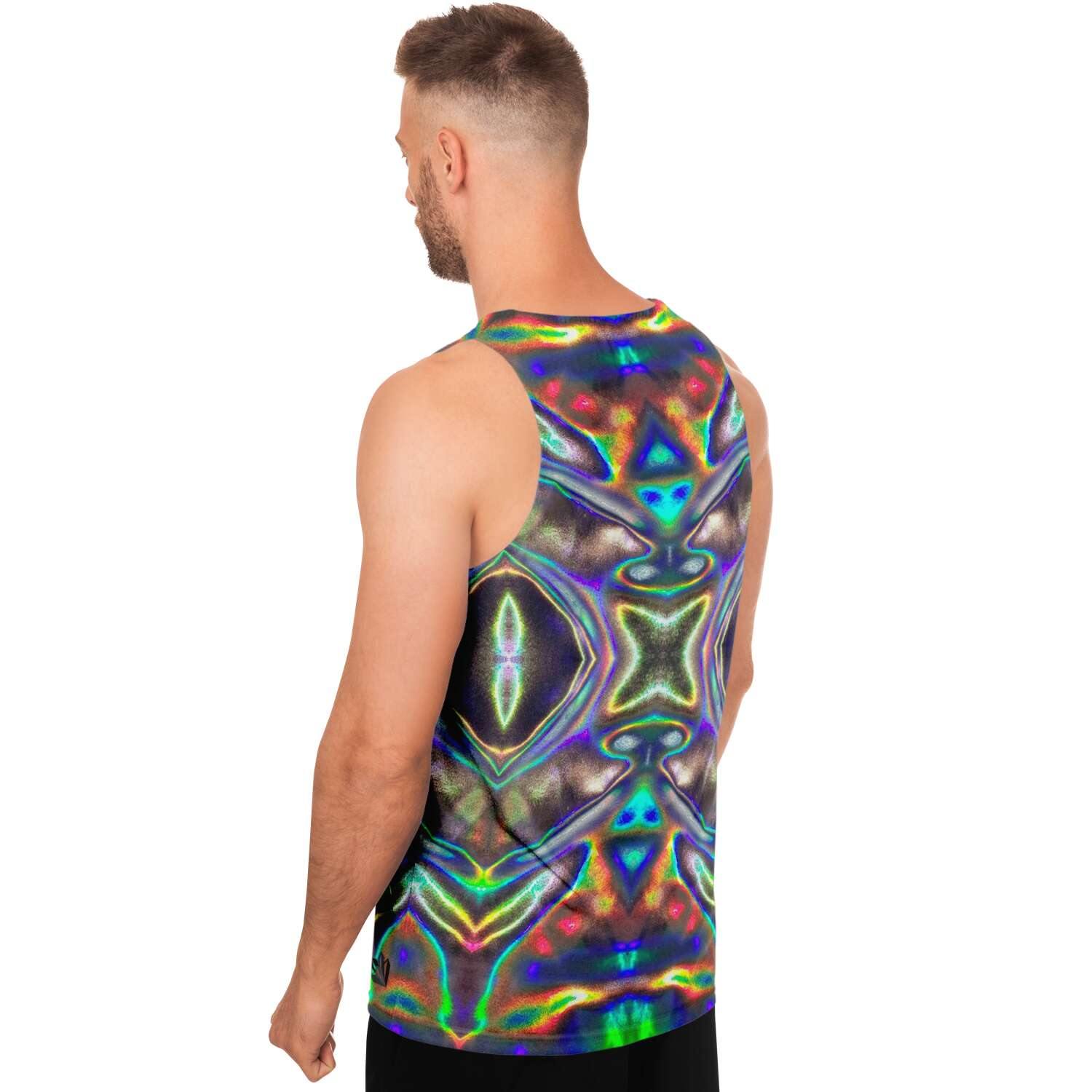 Mens Holographic Print Tank Top - Manifestie