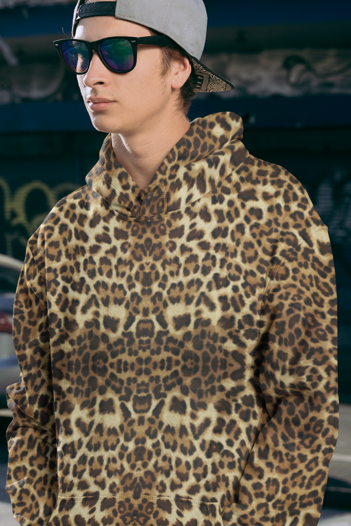 Leopard Print Pullover Hoodie - Manifestie