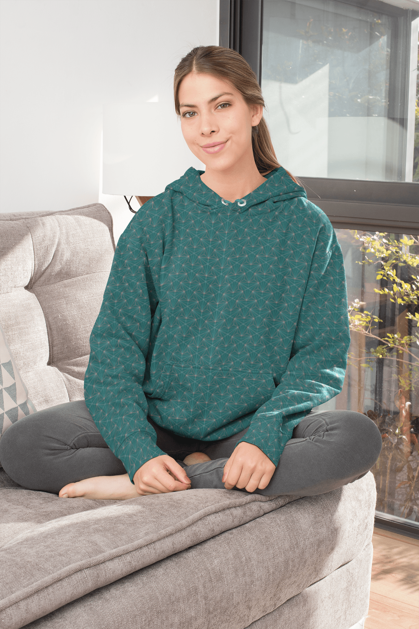 Turquoise Sacred Connections Premium Pullover Hoodie - Manifestie