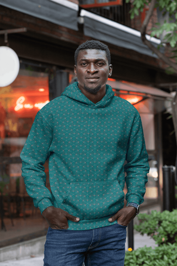 Turquoise Sacred Connections Premium Pullover Hoodie - Manifestie