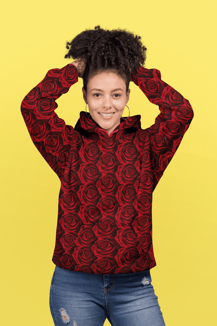 Moody Roses Premium Pullover Hoodie - Manifestie