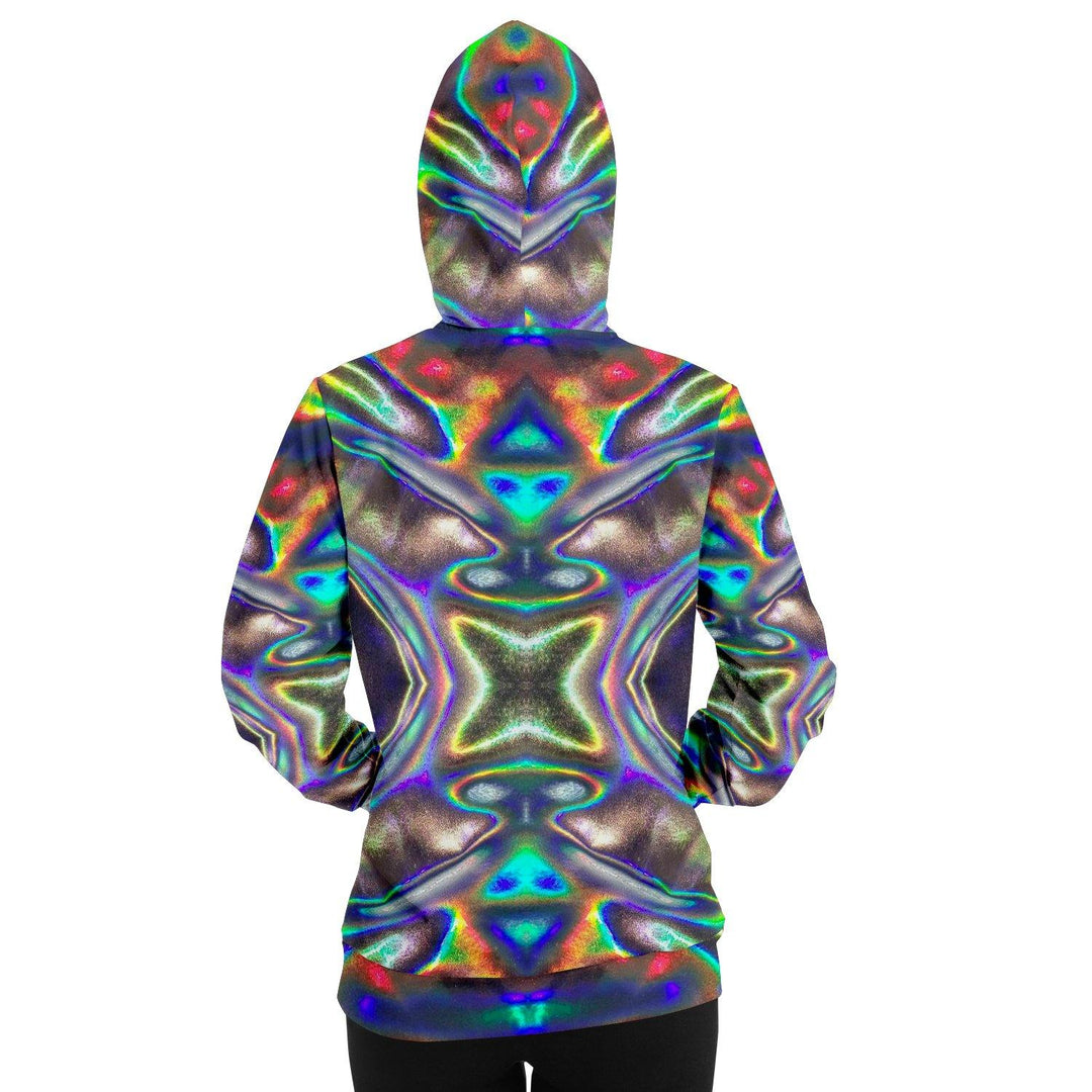 Holographic Print Premium Pullover Hoodie - Manifestie