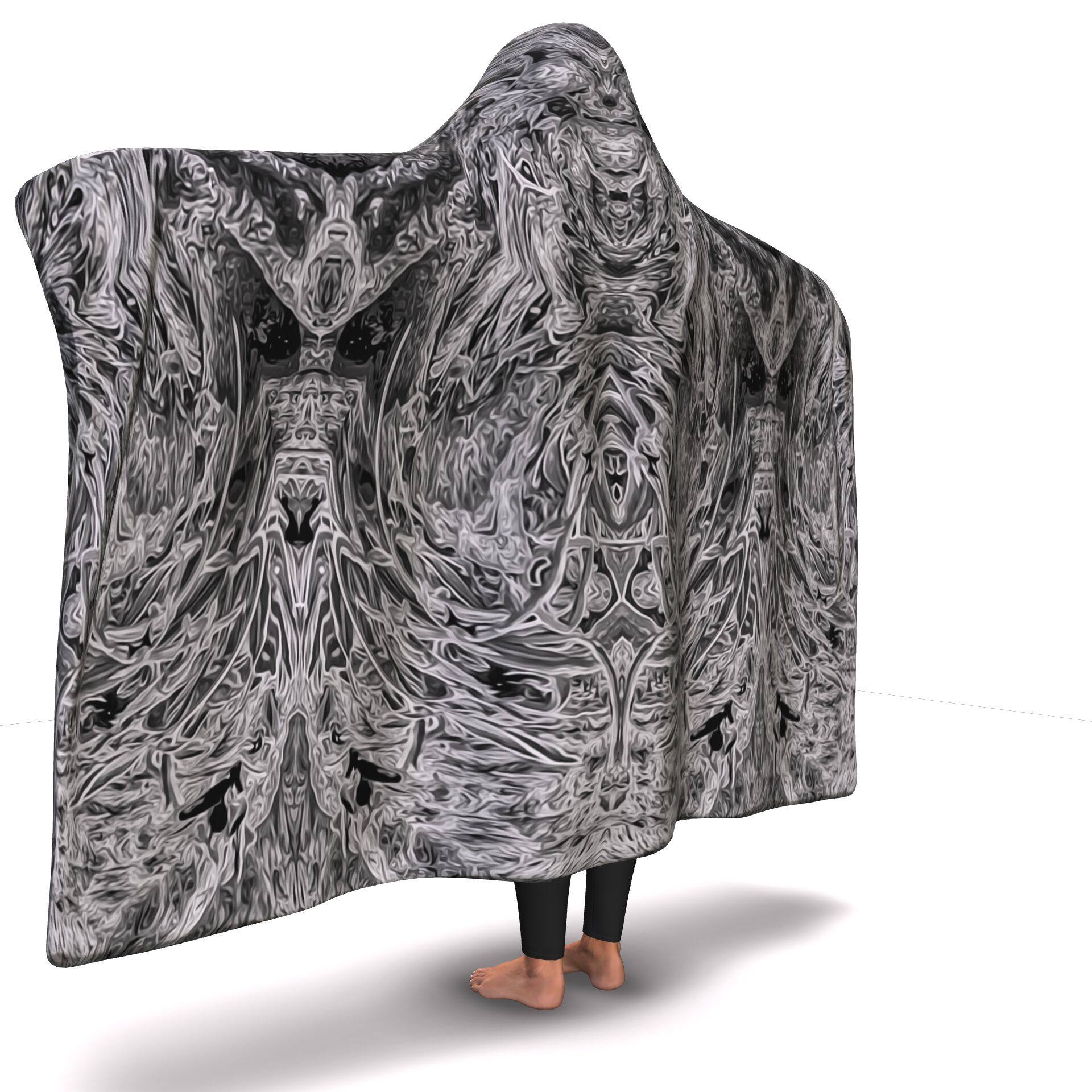 SHADOW HOODED BLANKET | Plush, Premium Sherpa | Kids, Adult - Manifestie