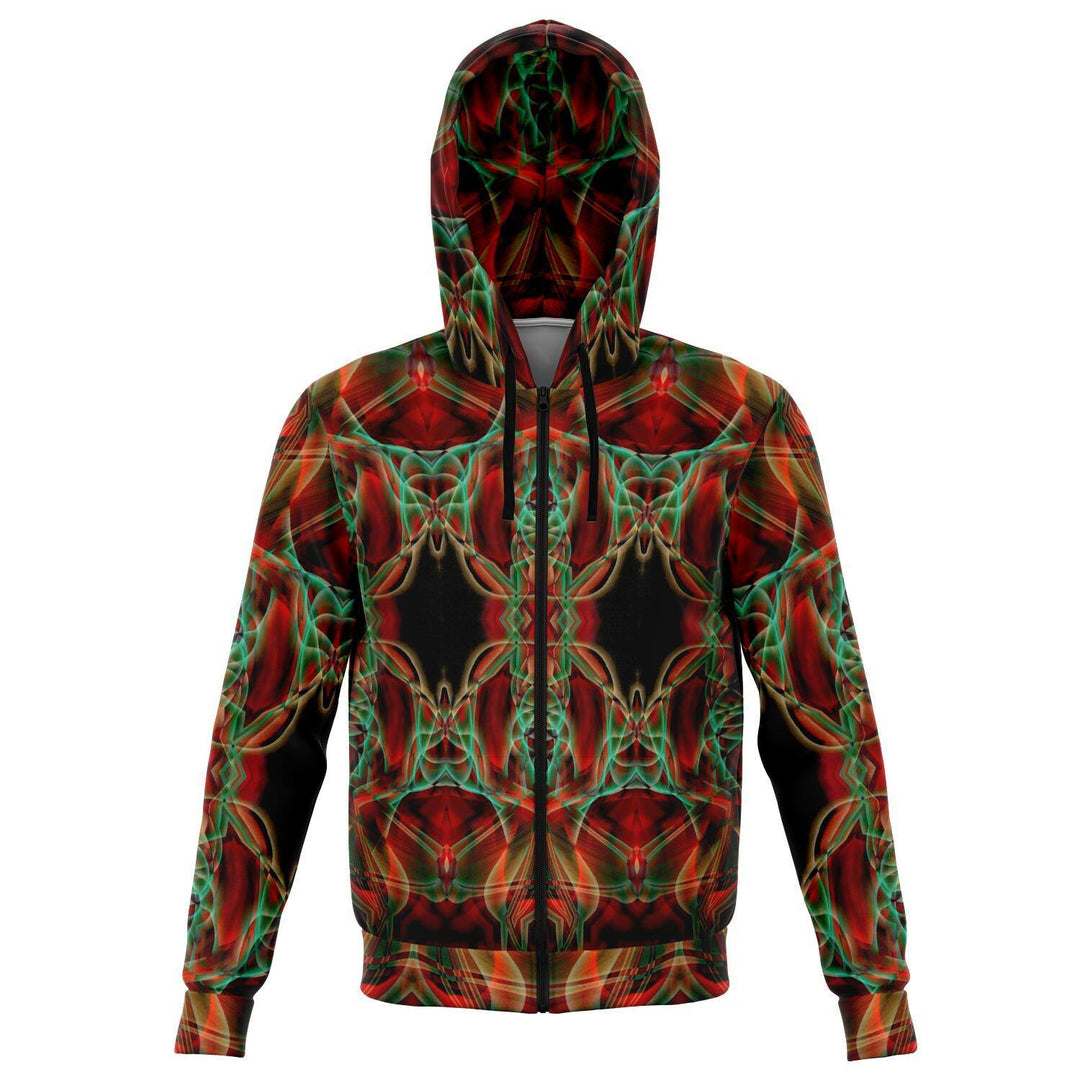 RED GRAZE PREMIUM ZIP UP HOODIE - Manifestie