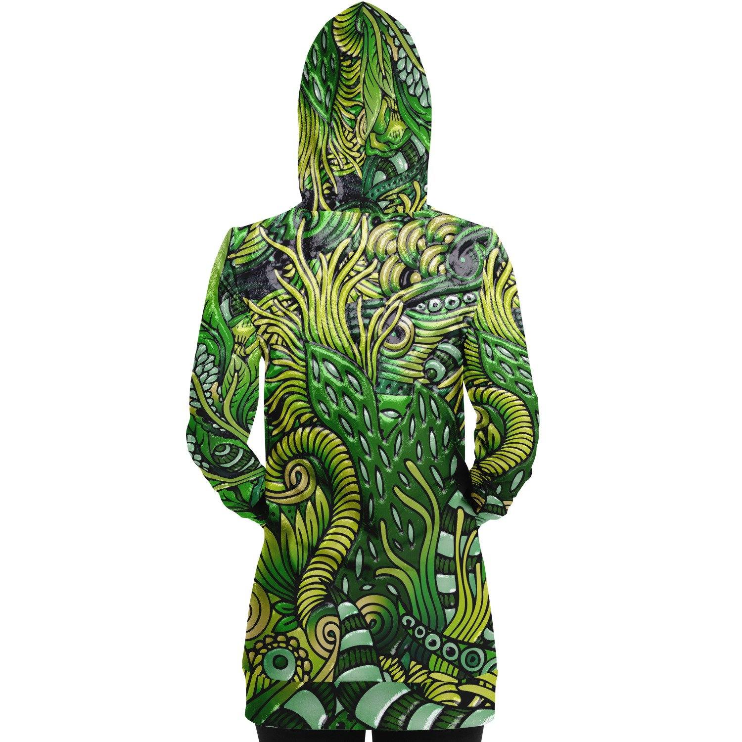 Petrichor Premium Womens Hoodie Dress  |  Longline Hoodie Sweatshirt - Manifestie
