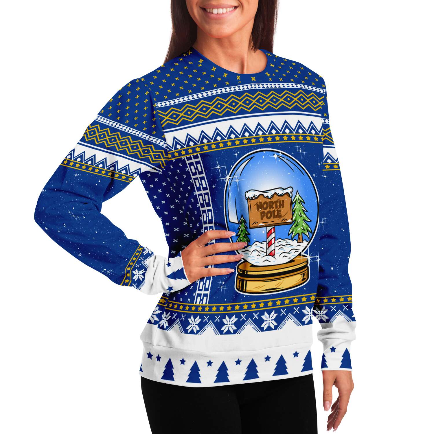 Snow Globe Sweatshirt | Unisex Ugly Christmas Sweater, Xmas Sweater, Holiday Sweater, Festive Sweater, Funny Sweater, Funny Party Shirt