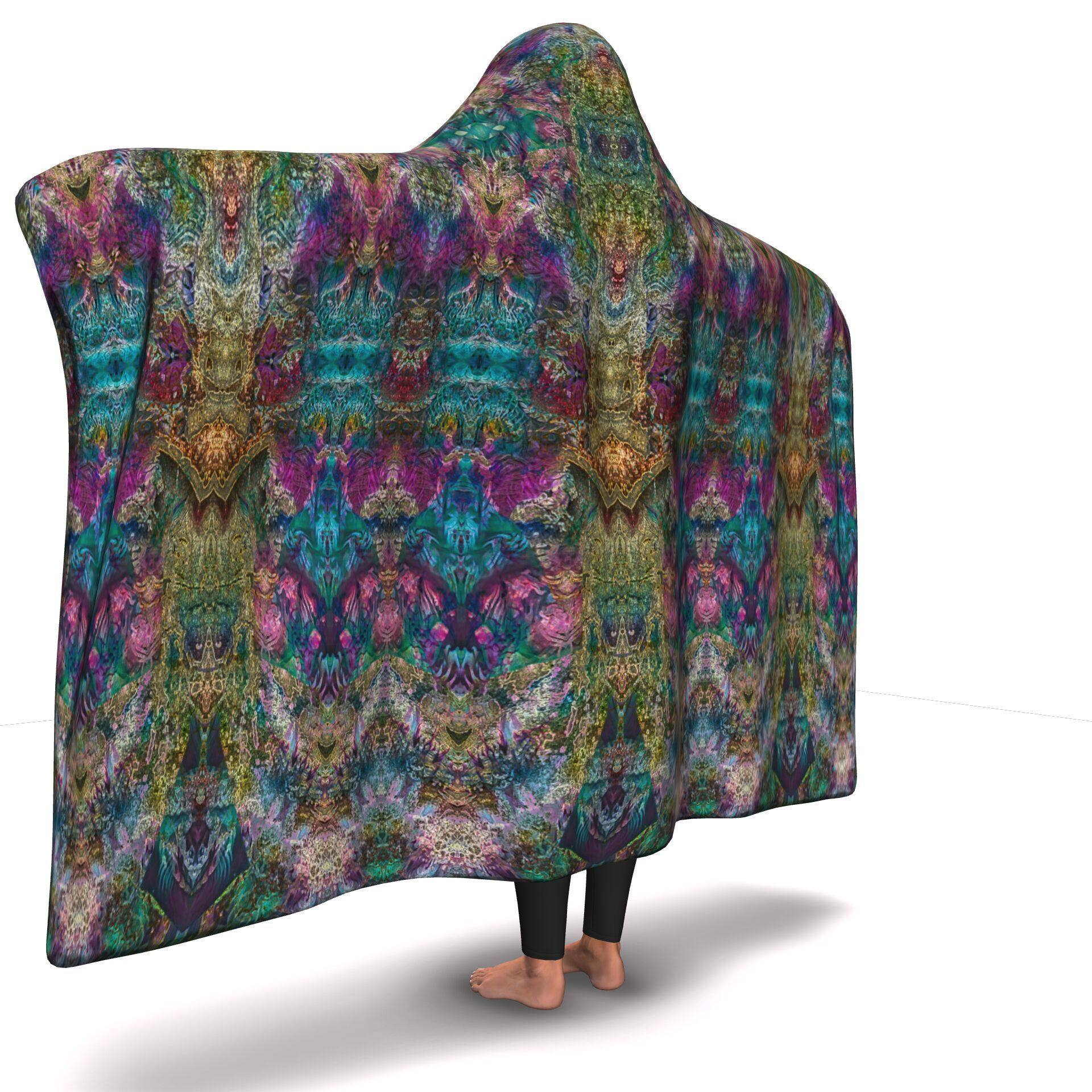 SPIRIT GUIDE PREMIUM HOODED BLANKET with WRIST STRAPS | Plush, Premium Sherpa | Kids, Adult - Manifestie