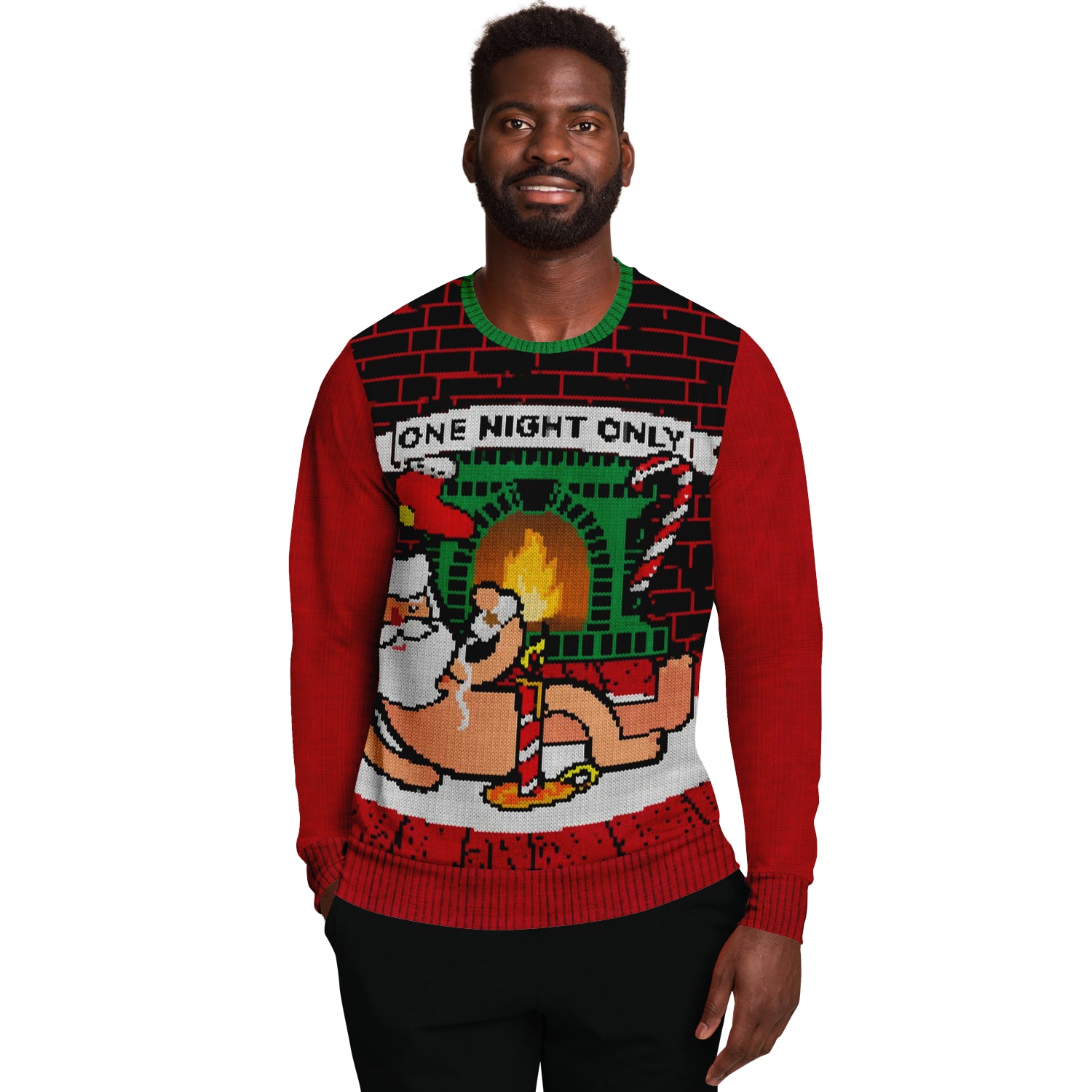 One Night Only Sweatshirt | Unisex Ugly Christmas Sweater, Xmas Sweater, Holiday Sweater, Festive Sweater, Funny Sweater, Funny Party Shirt