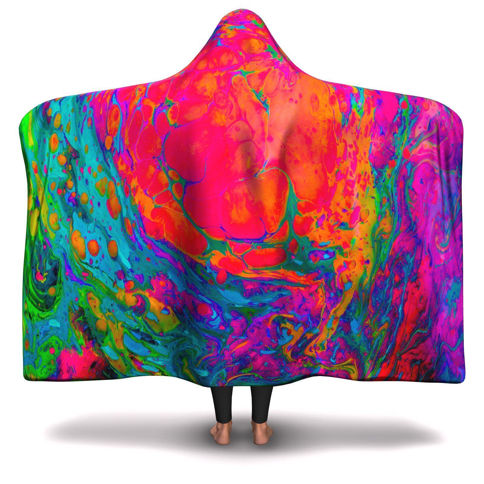 ACID WASH PREMIUM HOODED BLANKET with WRIST STRAPS - Manifestie