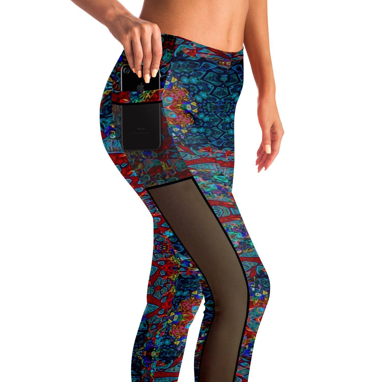 ELAMITE PREMIUM MESH POCKET YOGA LEGGINGS - Manifestie