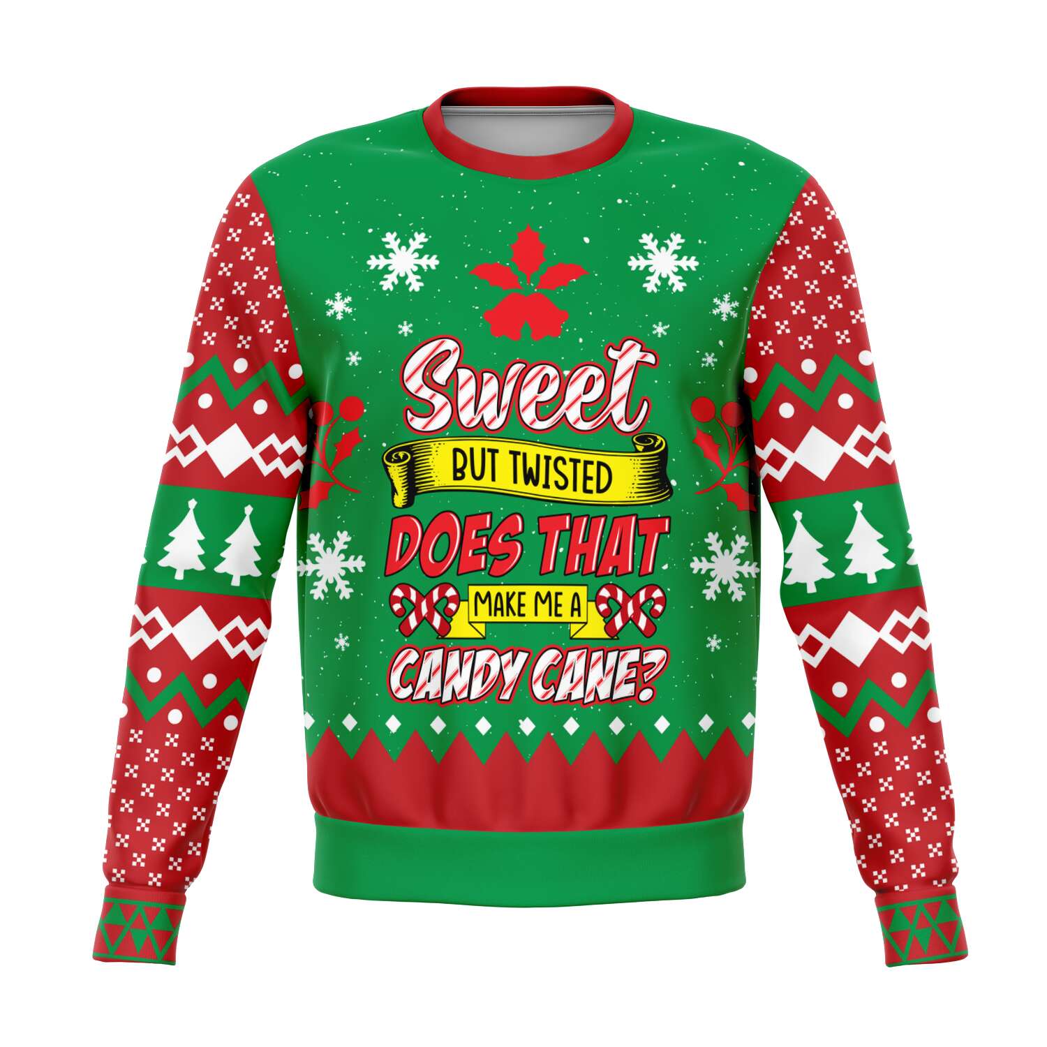 Sweet But Twisted Sweatshirt | Unisex Ugly Christmas Sweater, Xmas Sweater, Holiday Sweater, Festive Sweater, Funny Sweater, Funny Party Shirt