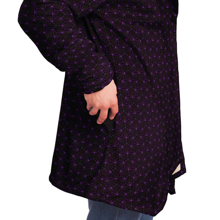 Amethyst Sacred Connections Cloak Cuddle Cloak | Purple | Unisex Minky Sherpa Hooded Coat