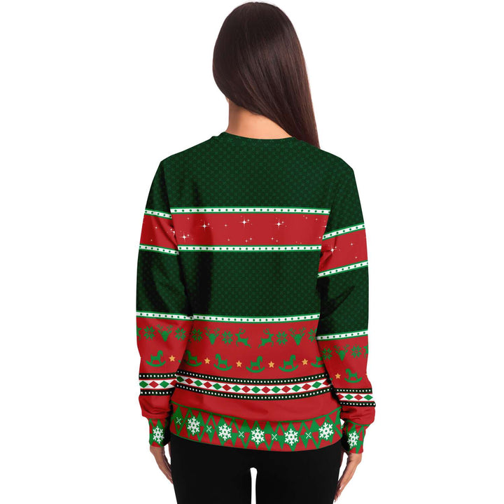 Naughty List Sweatshirt | Unisex Ugly Christmas Sweater, Xmas Sweater, Holiday Sweater, Festive Sweater, Funny Sweater, Funny Party Shirt