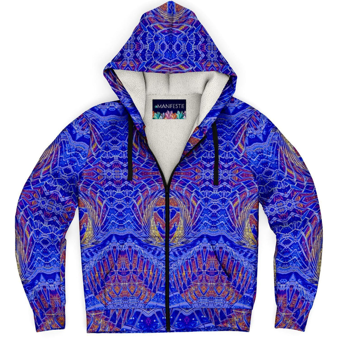 Temple of Anubis Premium Sherpa Lined Zip Hoodie - Manifestie