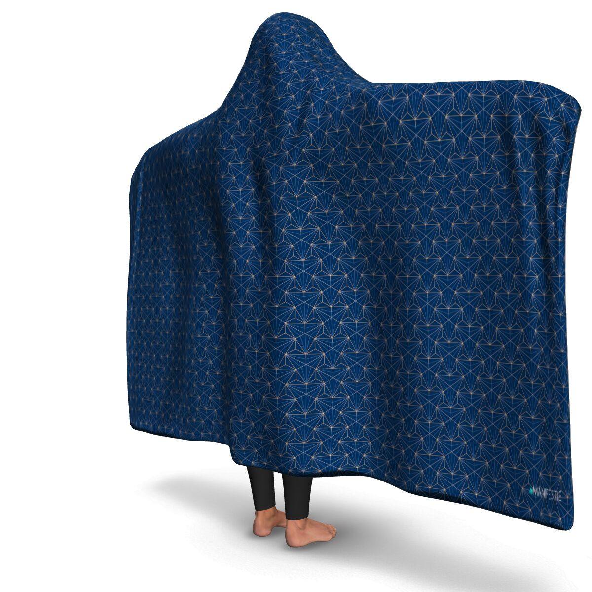 TOPAZ PREMIUM HOODED BLANKET with WRIST STRAPS | Plush, Premium Sherpa | Kids, Adult - Manifestie