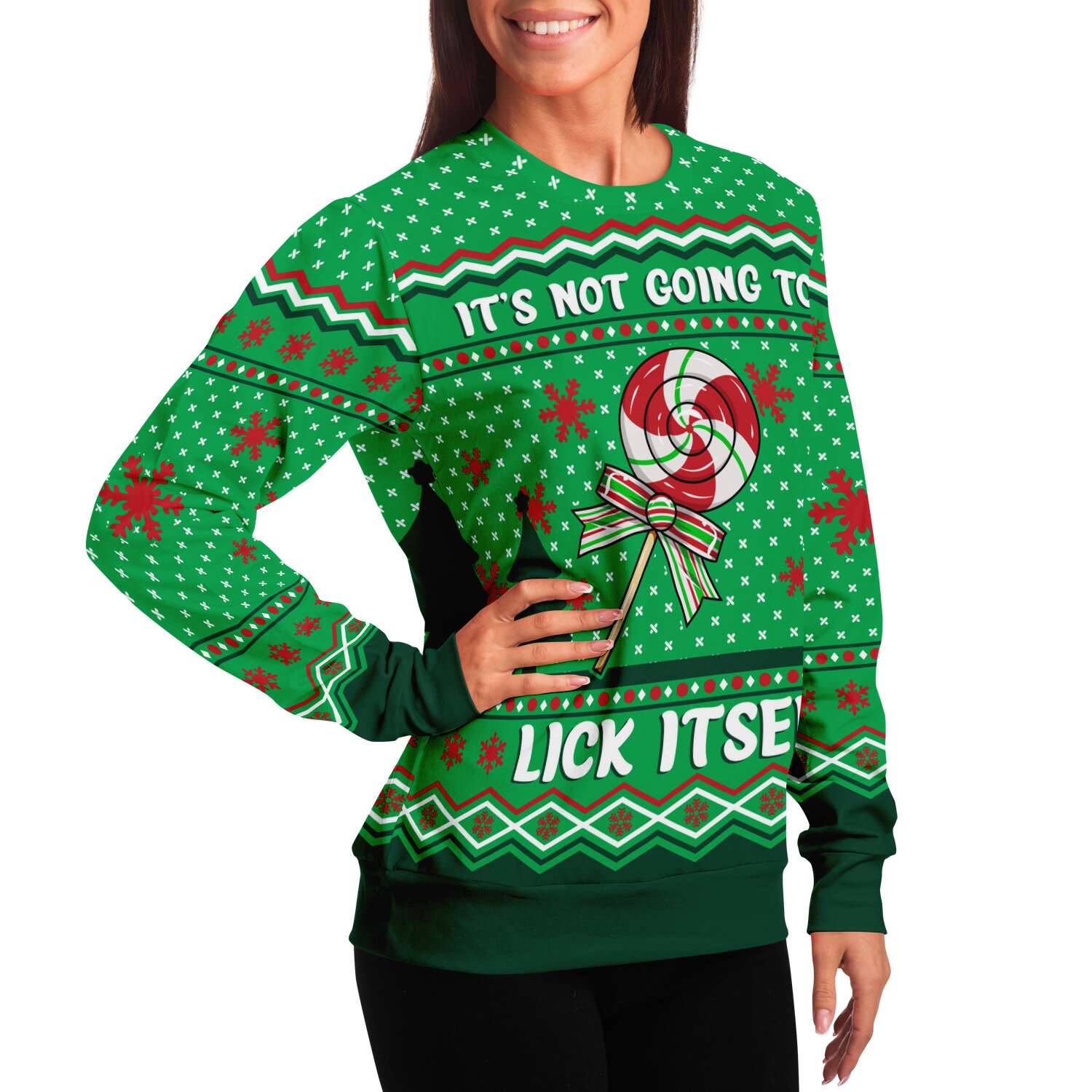 It's Not Going To Lick Itself Sweatshirt | Unisex Ugly Christmas Sweater, Xmas Sweater, Holiday Sweater, Festive Sweater, Funny Sweater, Funny Party Shirt