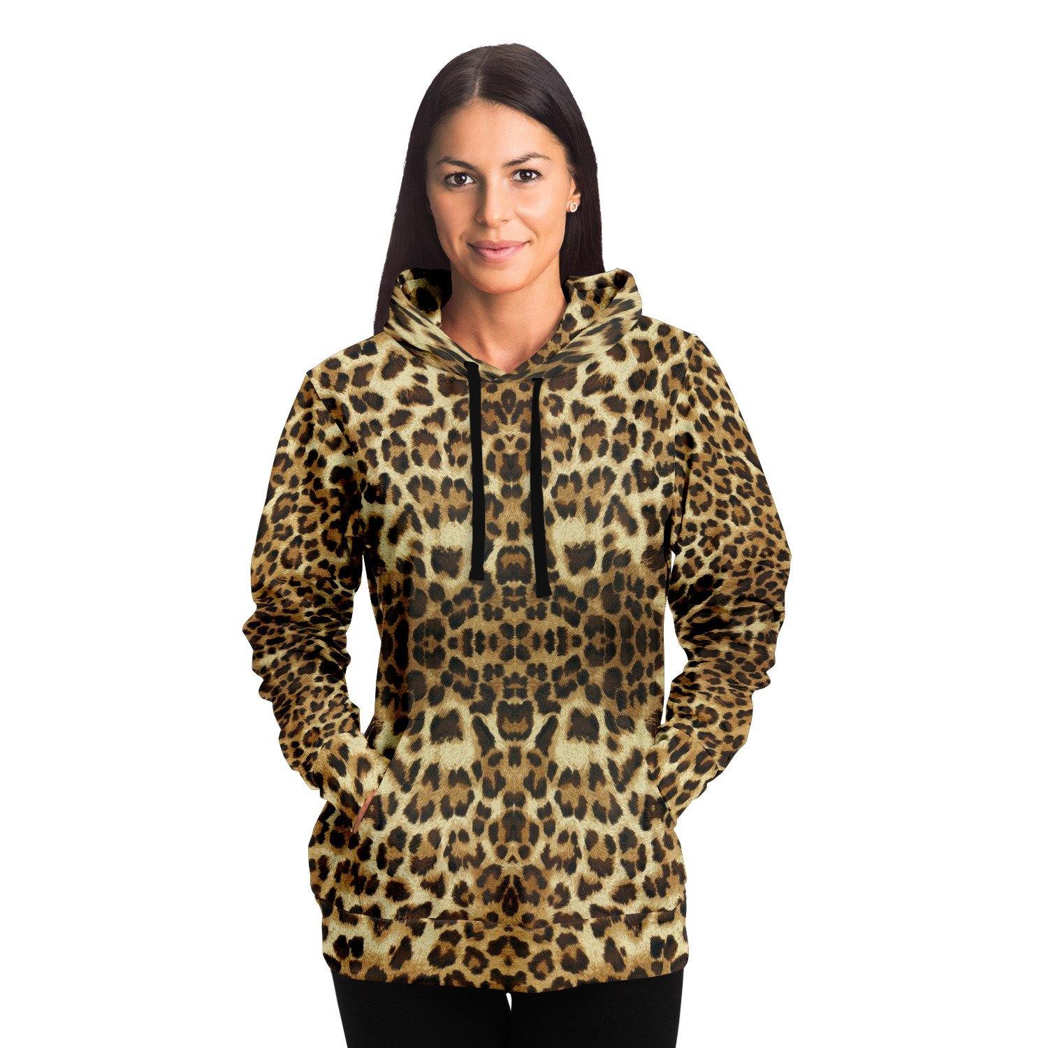 Leopard Print Pullover Hoodie - Manifestie
