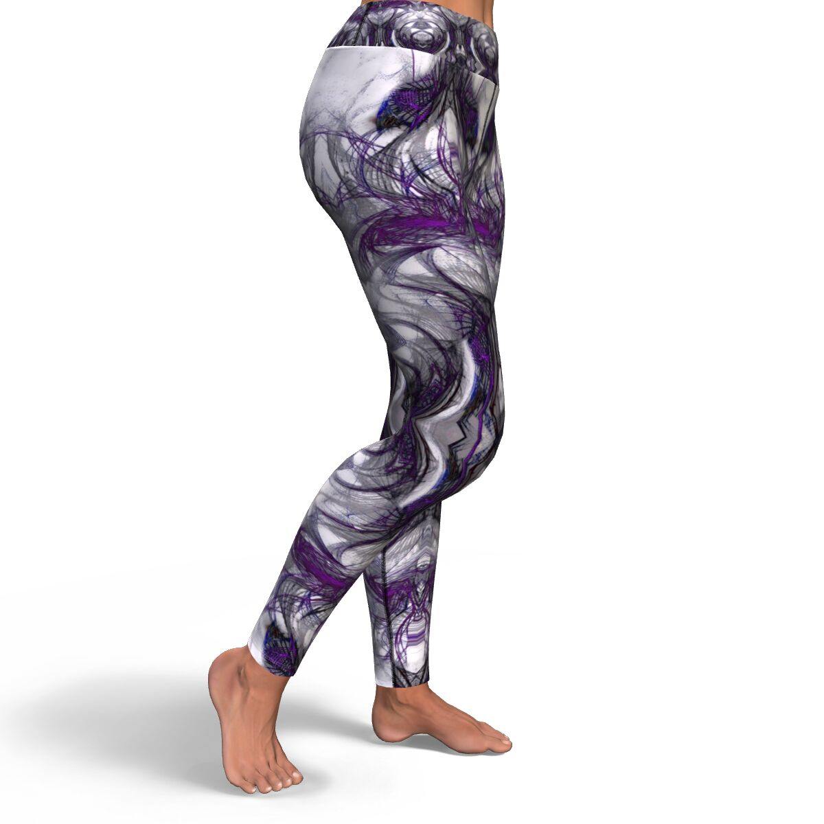 Purple Archangel Premium Yoga Leggings - Manifestie