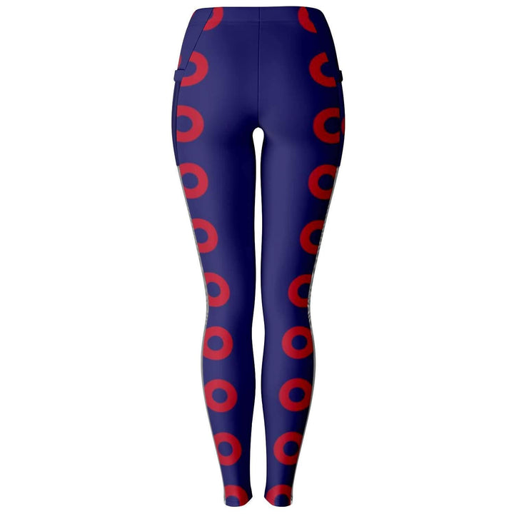 Fishman Donuts and Heart Premium Mesh Pocket Yoga Leggings | Phish Band | Black Trim - Manifestie