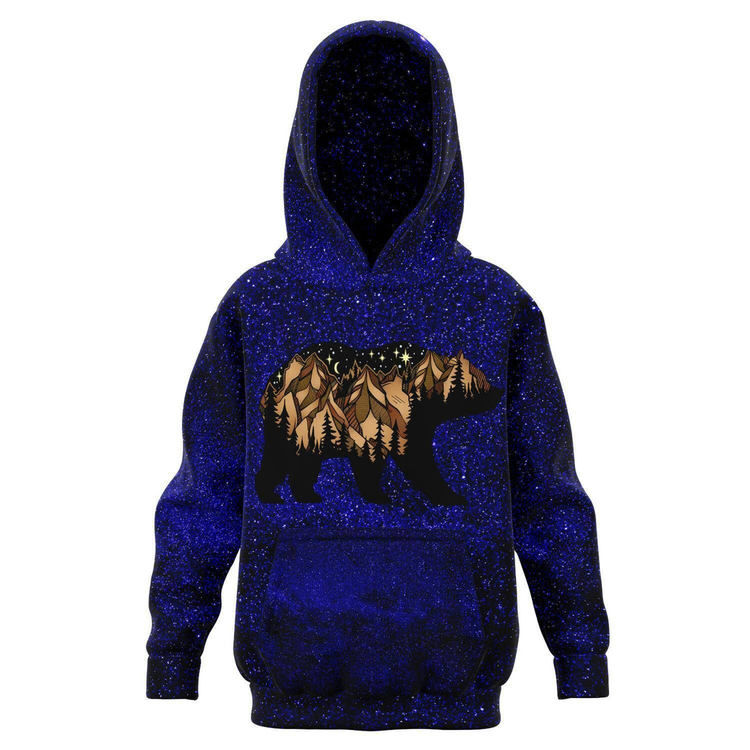 SIERRA BEAR Lake Tahoe GALAXY PREMIUM KIDS HOODIE - Manifestie