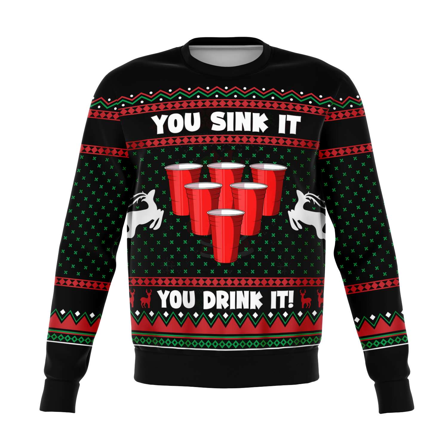 You Sink It You Drink It Sweatshirt | Unisex Ugly Christmas Sweater, Xmas Sweater, Holiday Sweater, Festive Sweater, Funny Sweater, Funny Party Shirt