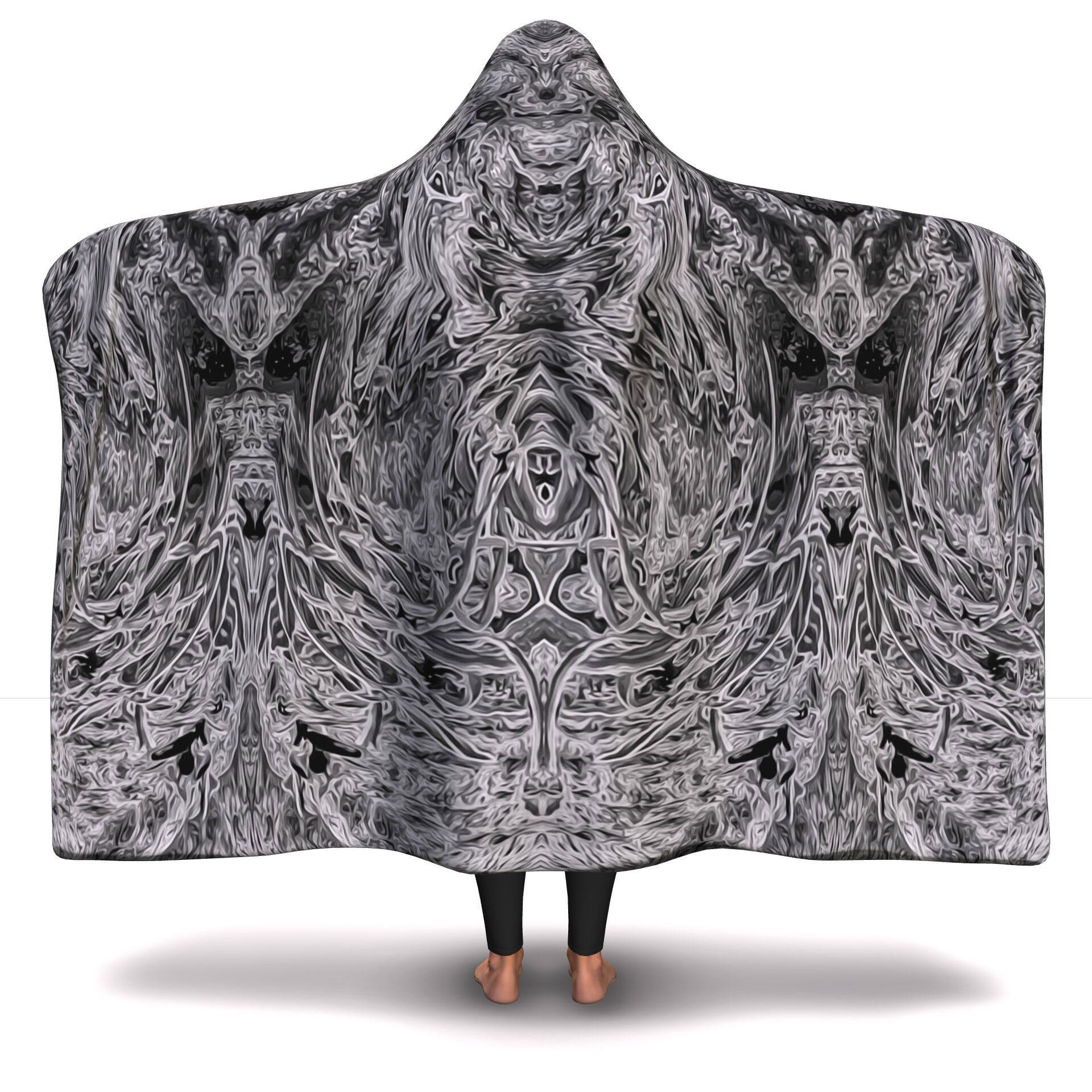 SHADOW HOODED BLANKET | Plush, Premium Sherpa | Kids, Adult - Manifestie