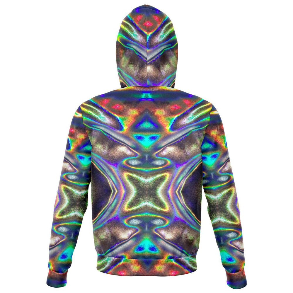 HOLOGRAPHIC PRINT PREMIUM ZIP UP HOODIE - Manifestie