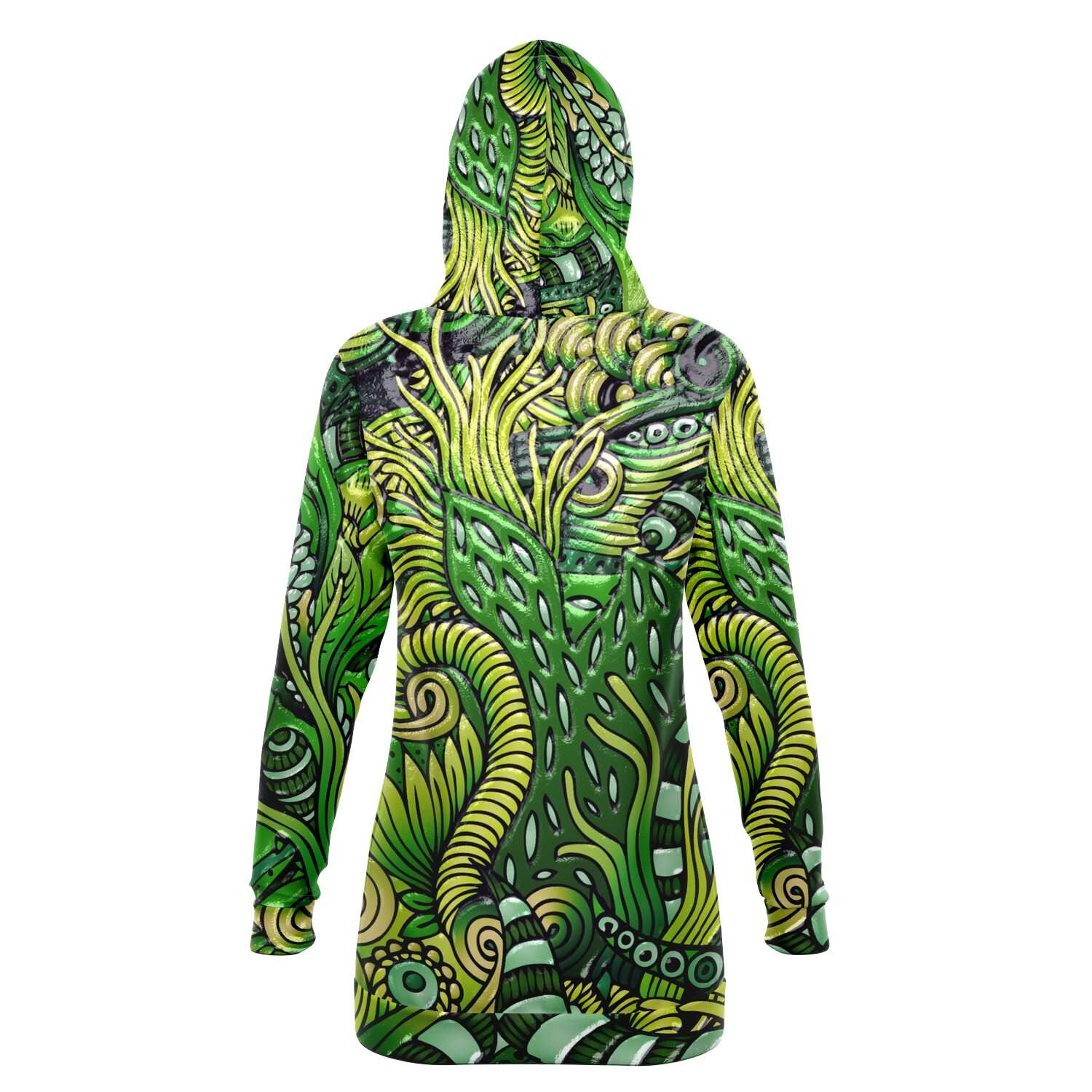 Petrichor Premium Womens Hoodie Dress  |  Longline Hoodie Sweatshirt - Manifestie
