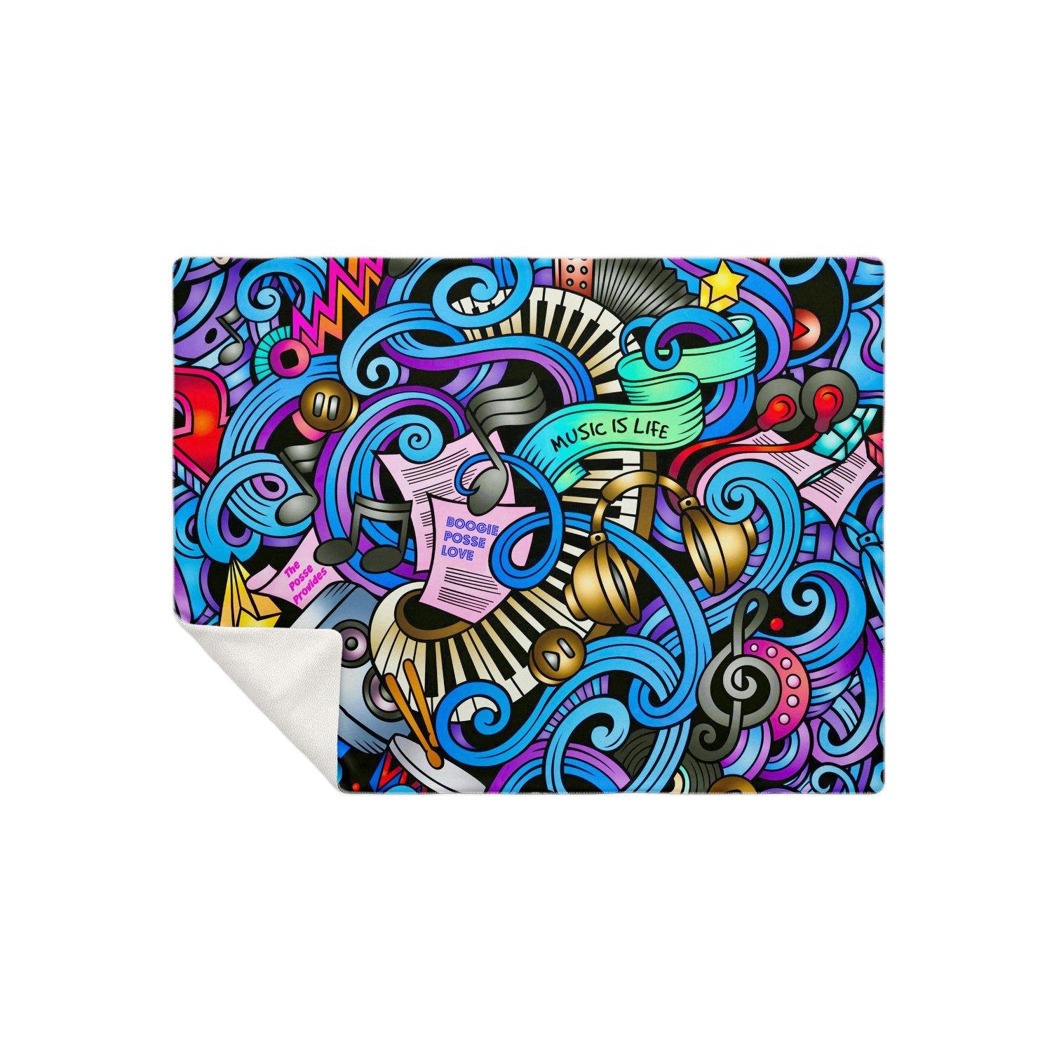 Boogie Posse Premium Microfleece Blanket - Manifestie