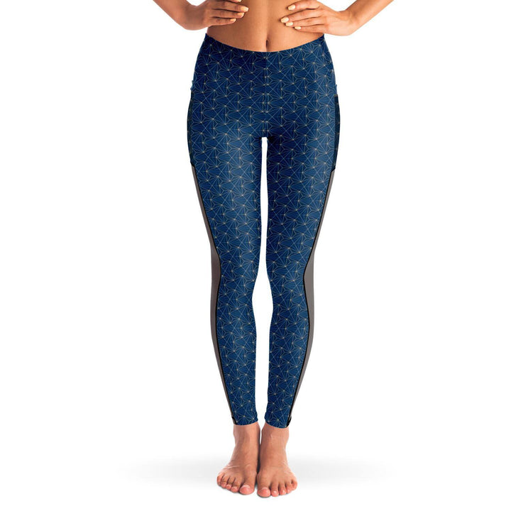 TOPAZ SACRED CONNECTIONS PREMIUM MESH POCKET YOGA LEGGINGS - Manifestie