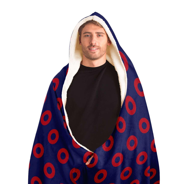 Fishman Donuts Phish PREMIUM HOODED BLANKET with WRIST STRAPS | Phish Band - Manifestie