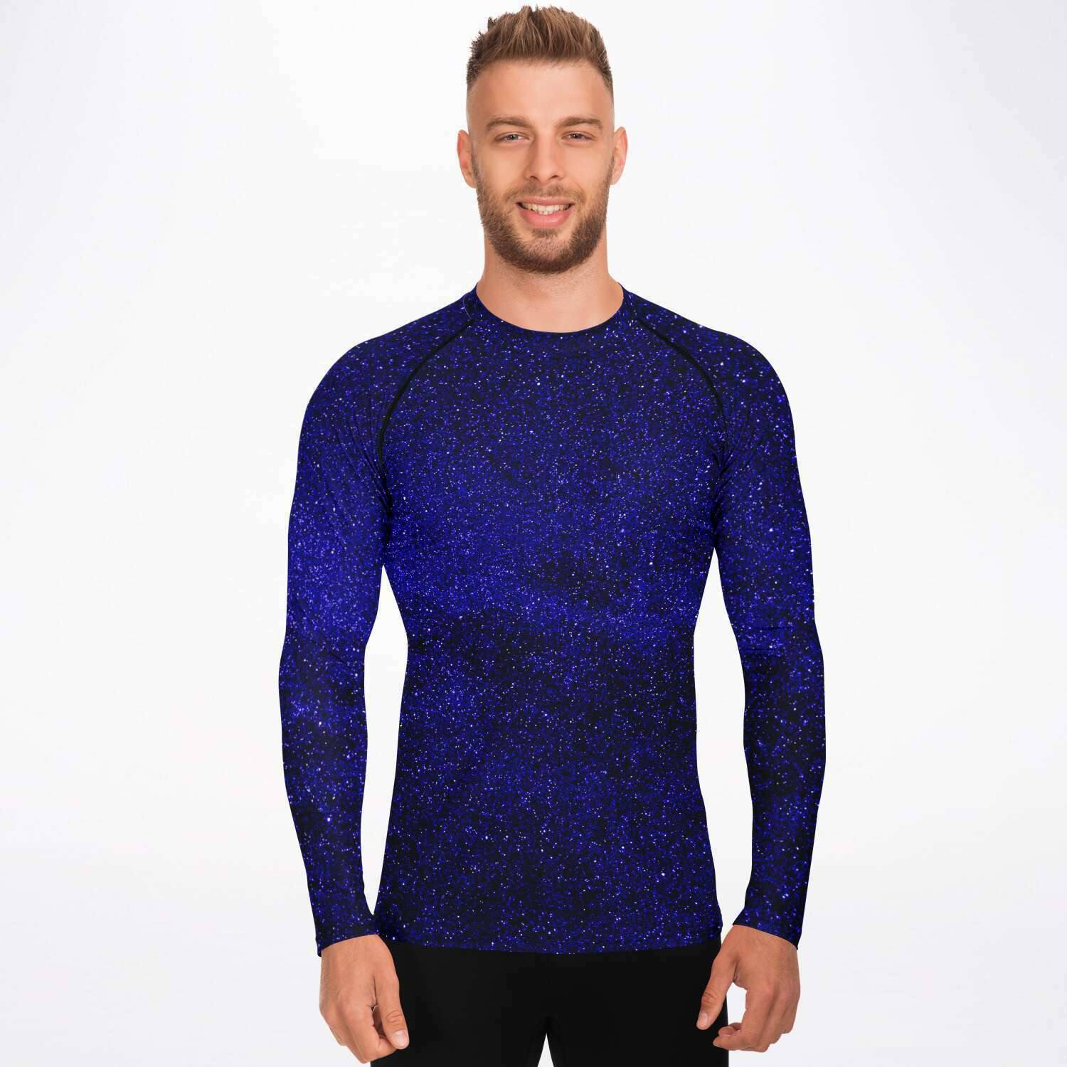 Deep Blue Galaxy Mens Rash Guard - Manifestie