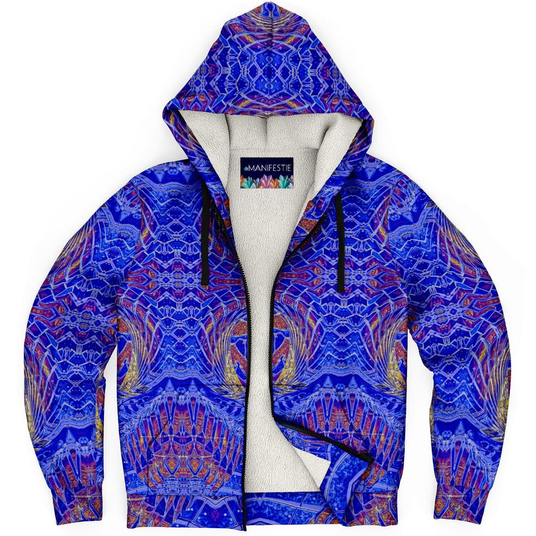 Temple of Anubis Premium Sherpa Lined Zip Hoodie - Manifestie