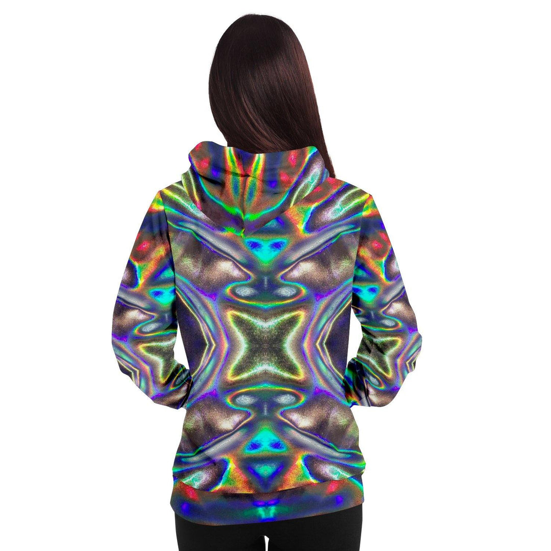 Holographic Print Premium Pullover Hoodie - Manifestie