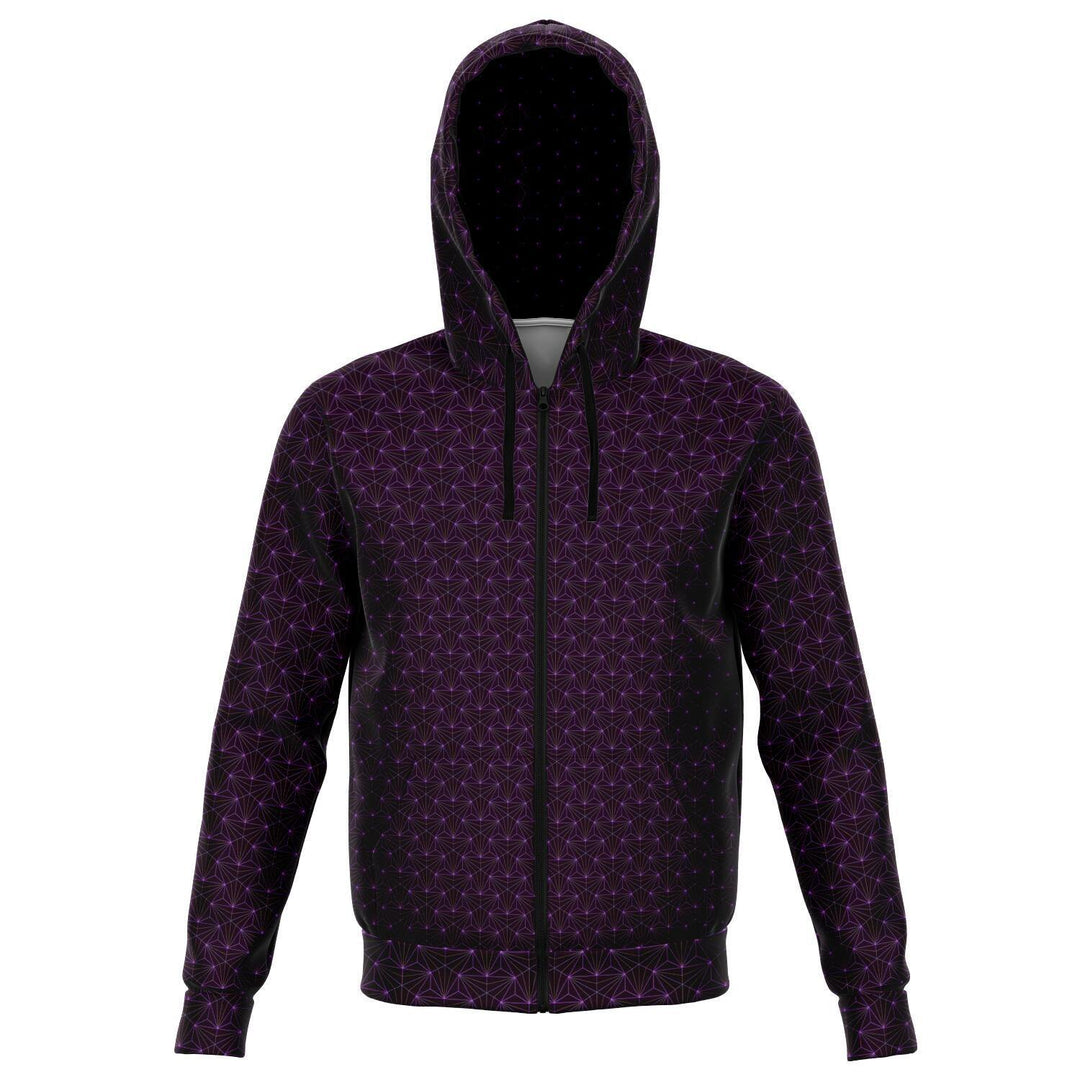 AMETHYST SACRED CONNECTIONS PREMIUM ZIP UP HOODIE - Manifestie