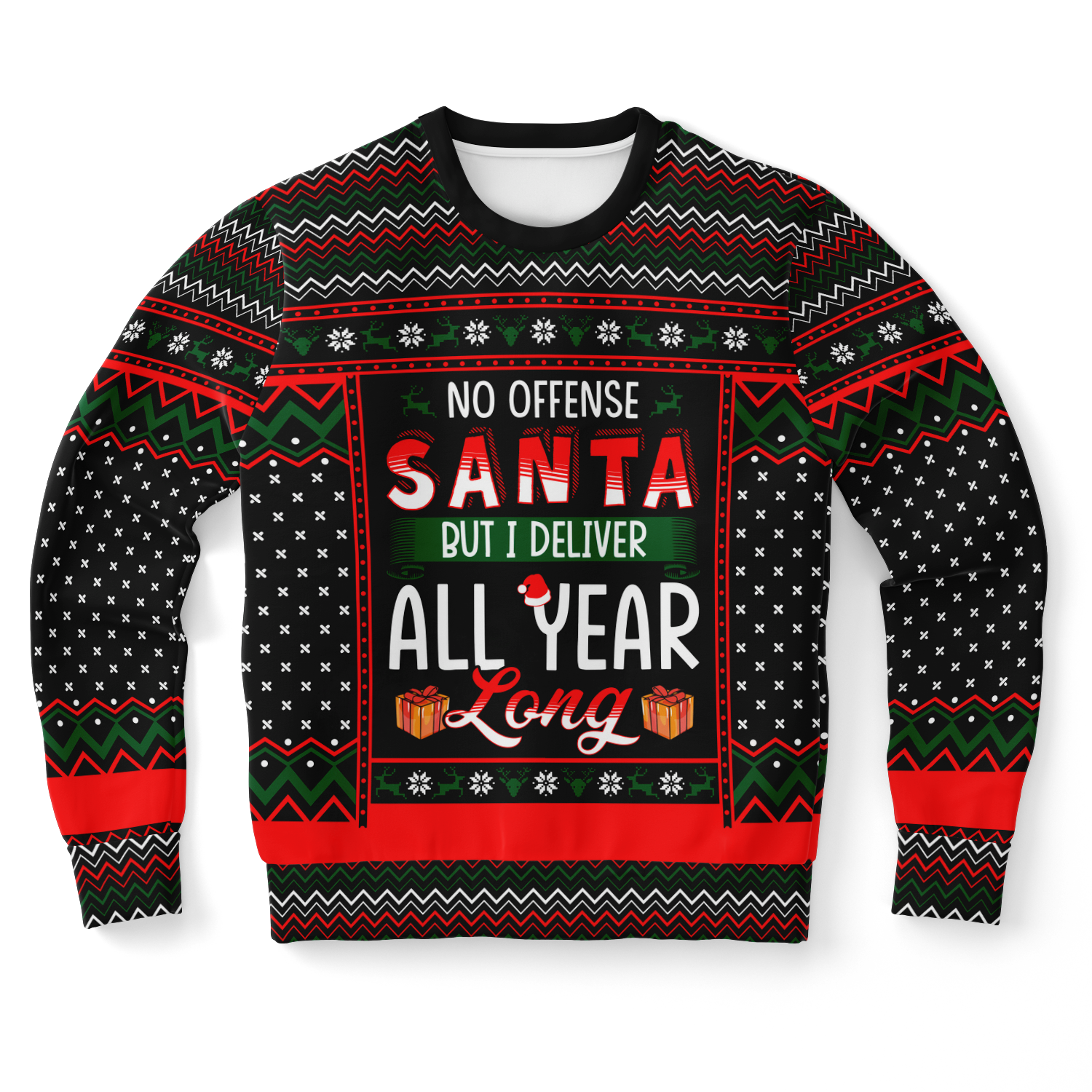 I Deliver All Year Long Christmas Sweatshirt | Unisex Ugly Christmas Sweater, Xmas Sweater, Holiday Sweater, Festive Sweater, Funny Redhead Sweater, Funny Party Shirt