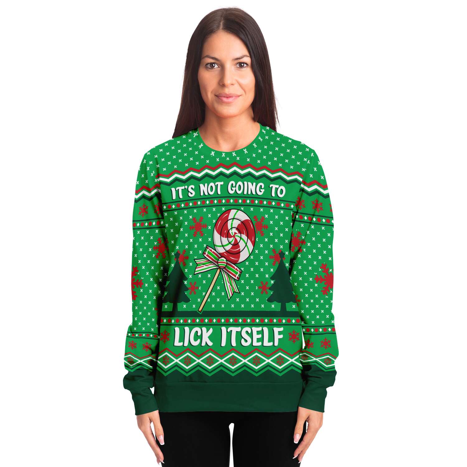 It's Not Going To Lick Itself Sweatshirt | Unisex Ugly Christmas Sweater, Xmas Sweater, Holiday Sweater, Festive Sweater, Funny Sweater, Funny Party Shirt